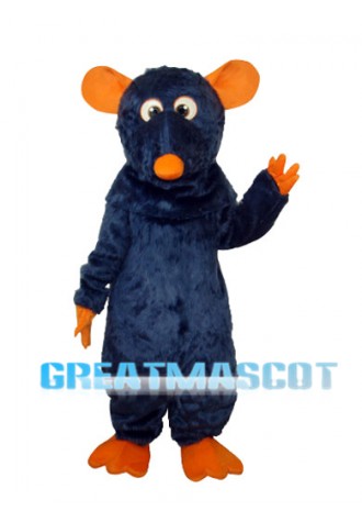 Big Tooth Black Plush Moust Adult Mascot Costume Free Shipping