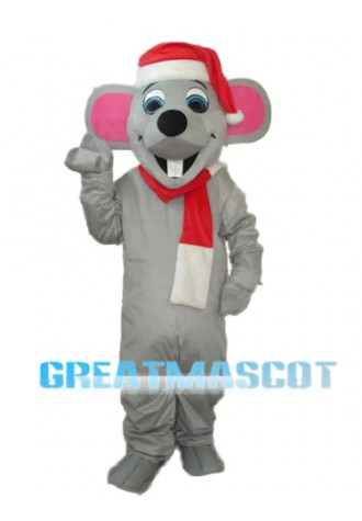 Christmas Mouse Mascot Adult Costume Free Shipping