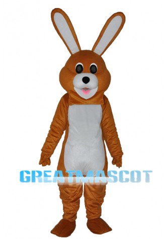 Lovely Brown Rabbit Adult Mascot Costume Free Shipping