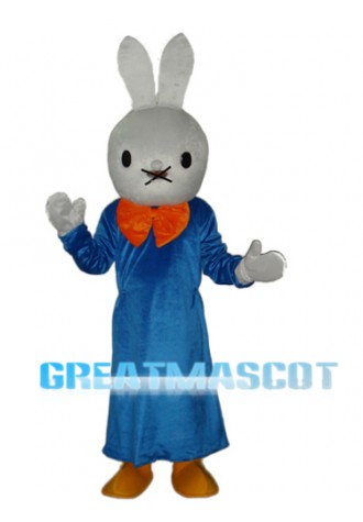 Smart Rabbit Mascot Adult Costume Free Shipping
