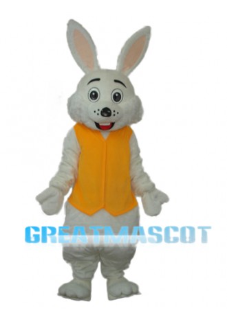 Yellow Vest Rabbit Mascot Adult Costume Free Shipping