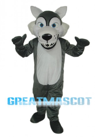 Short-haired Wolf Mascot Adult Costume Free Shipping