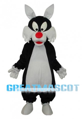 White Mouth Wolf Mascot Adult Costume Free Shipping