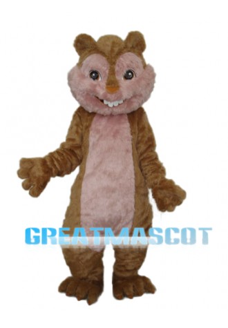 Long Wool Yellow Squirrel Mascot Adult Costume Free Shipping