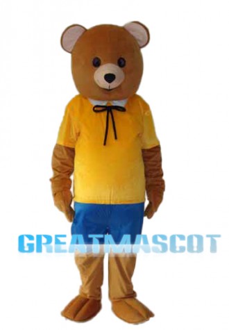 leisure Version Teddy Bear Mascot Adult Costume Free Shipping