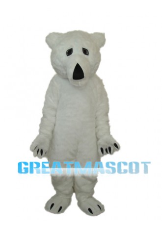 Long Wool Polar Bear Mascot Adult Costume Free Shipping