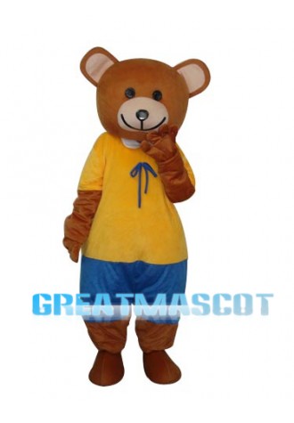 New Ribbon Teddy Bear Mascot Adult Costume Free Shipping
