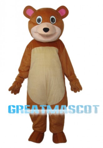 Round Mouth Bear Mascot Adult Costume Free Shipping