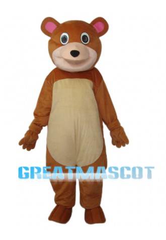 Round Mouth Bear Mascot Adult Costume Free Shipping