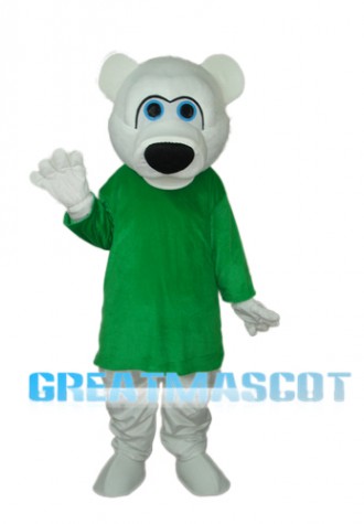 Strange White Bear Mascot Adult Costume Free Shipping