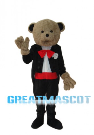Wedding Bear Mascot Adult Costume Free Shipping