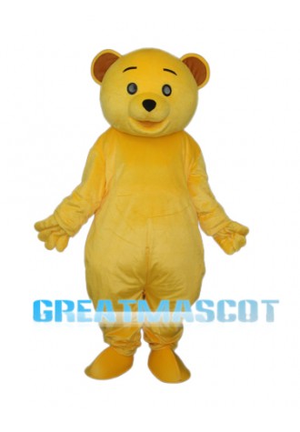Yellow Teddy Bear Mascot Adult Costume Free Shipping