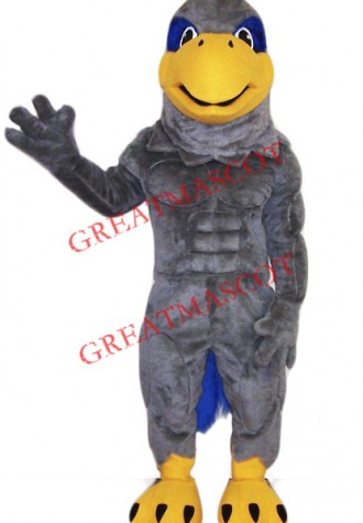 College Grey Hawk Mascot Costume