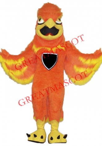 Fire Phoenix Mascot Costume