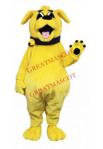 Cute Yellow Dog Mascot Costume
