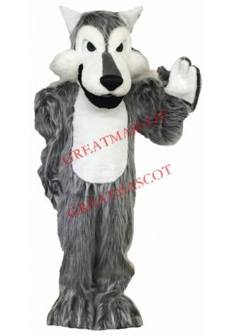 High Quality Gray Wolf  Mascot Costume