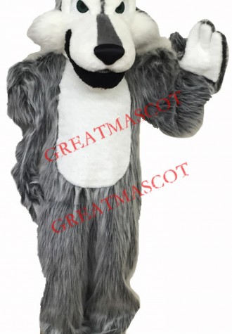High Quality Gray Wolf  Mascot Costume
