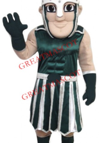 High Quality Green Crusader Mascot Costume