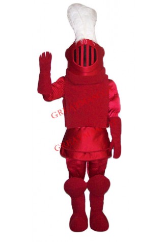 High Quality Red knight Mascot Costume