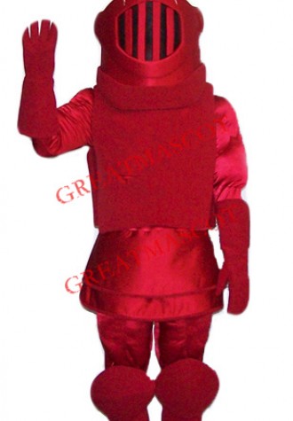 High Quality Red knight Mascot Costume