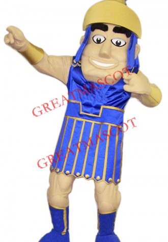 Happy Spartan Mascot Costume