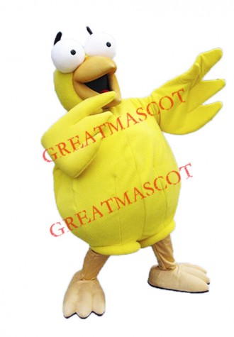 Yellow Chicken Mascot Costume
