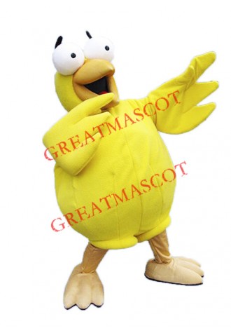 Yellow Chicken Mascot Costume