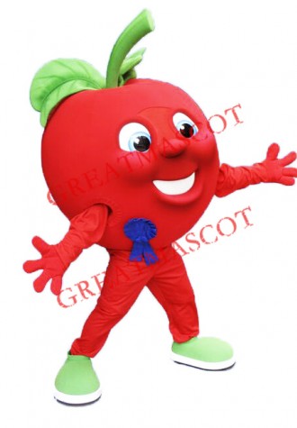 Red Apple Mascot Costume