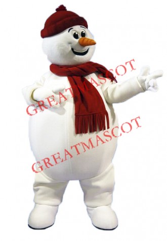 Cute Snowman Mascot Costume