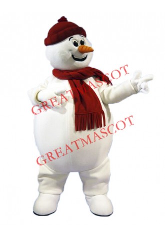 Cute Snowman Mascot Costume