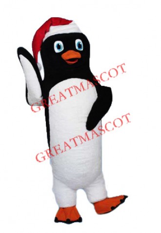 Christmas Adult Penguin Mascot Costume