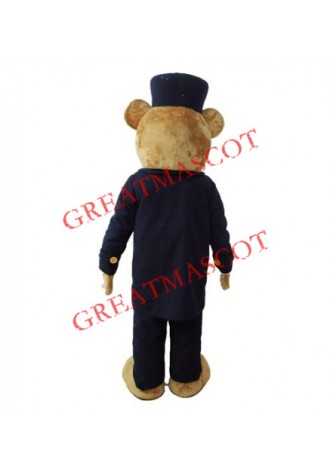 Gentleman Teddy Bear Mascot Costume