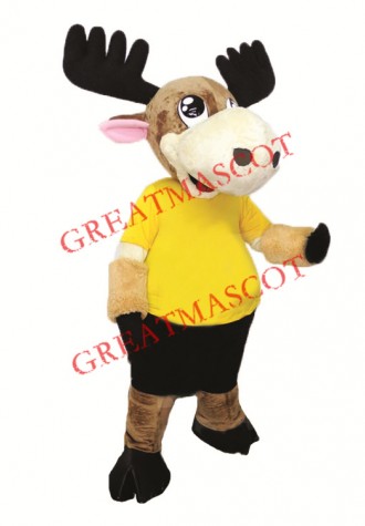 Super Cute Moose Mascot Costume