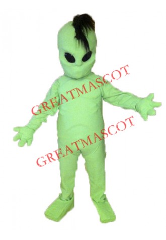 Adult Green Alien Mascot Costume