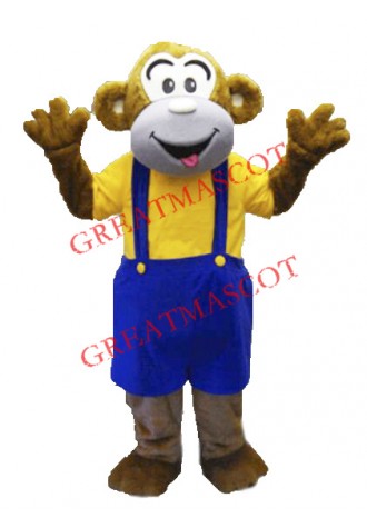 Adult Happy Monkey Mascot Costume