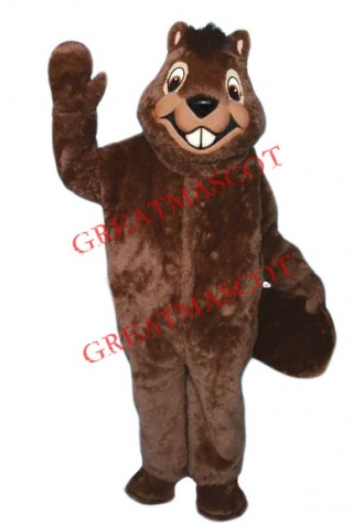 High Quality Furry Beaver Mascot Costume