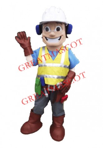High Quality Builder Mascot Costume