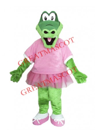 Beautiful Alice Alligator Mascot Costume