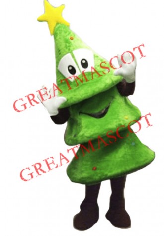 High Quality Christmas Tree Mascot Costume 