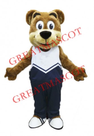 Sporty Bear Mascot Costume