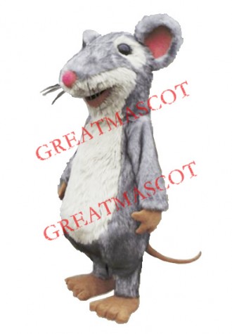 High Quality Fluffy Mouse Mascot Costume