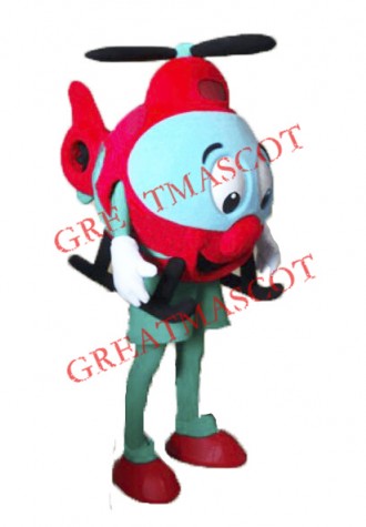 Helicopter Mascot Costume