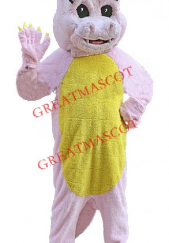 Pink Magic Dragon Mascot Costume