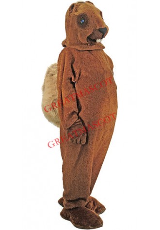 A Medium-brown Squirrel Mascot Costume