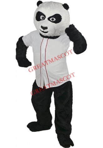 Baseball Panda Bear Mascot Costume