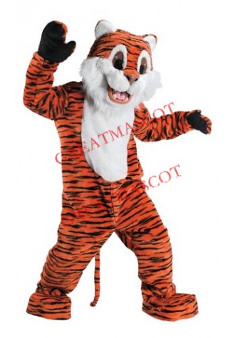 ADULT DELUXE  TIGER MASCOT COSTUME