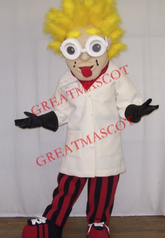 Crazy Professor Mascot Costume