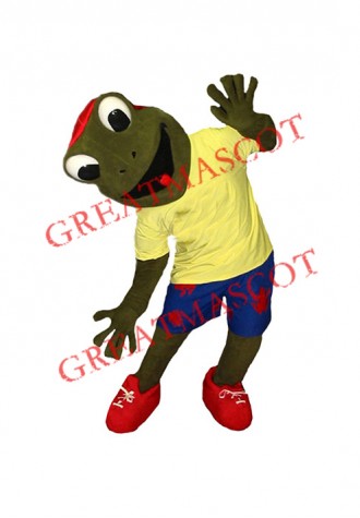 Happy Frog Mascot Costume Free Shipping