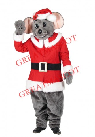 Xmas Mouse Mascot Costume