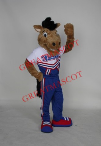 High Quality College Mustang Mascot Costume